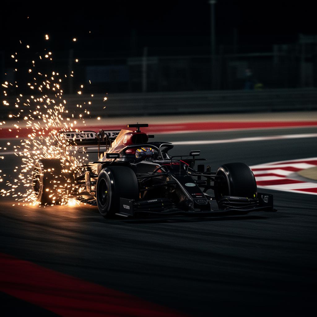 Formula 1 race car on track